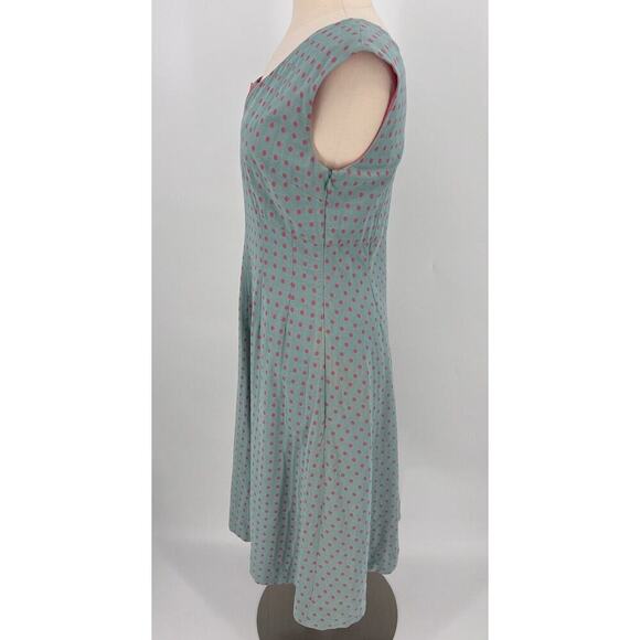 J. Peterman Blue and Pink Midi Dress - Picture 8 of 13